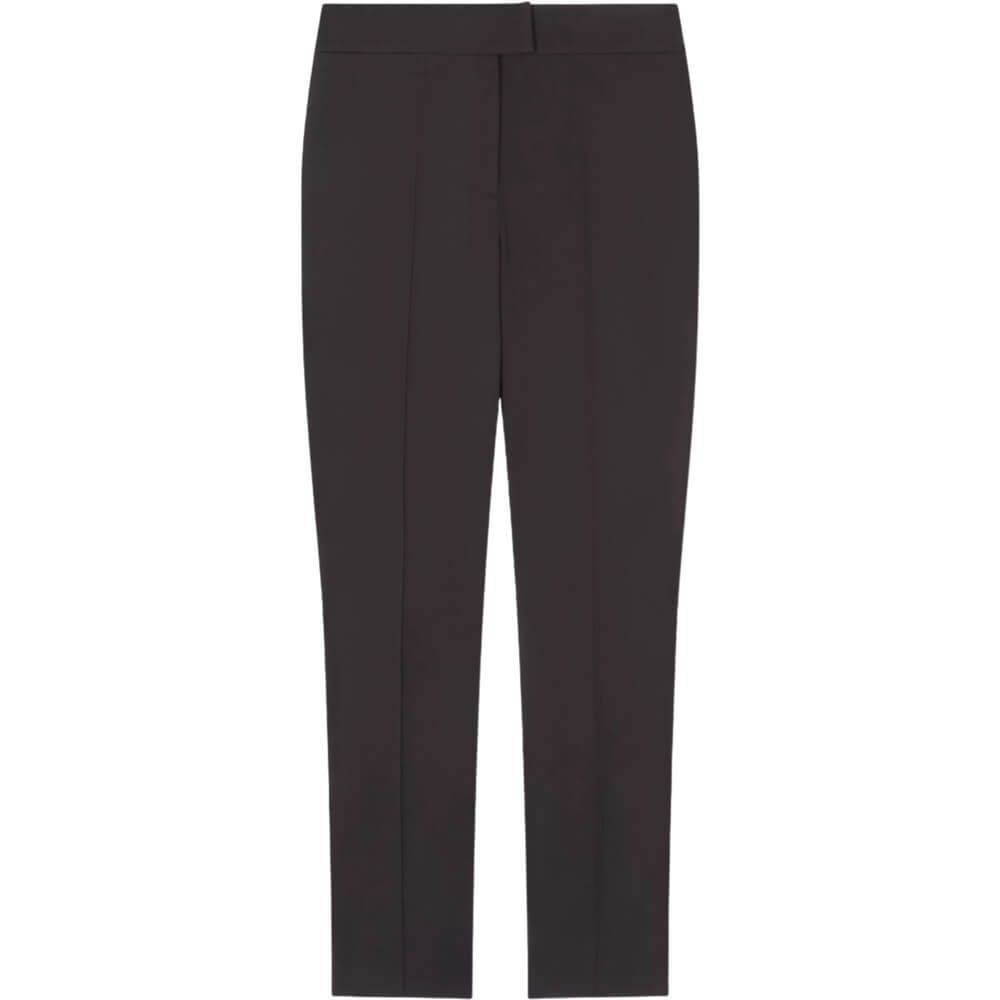 LK Bennett Esen Black Stretch Slim Square Pocket Trousers